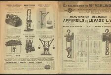 LILLE / PUTEAUX (59 / 92) LIFTING DEVICE / WINCH "Ets. VERLINDE" in 1928