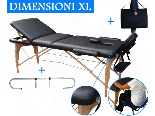 Table massage zones noir - table,