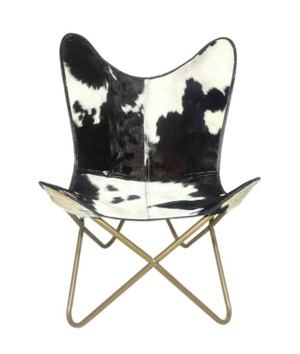 Chaise longue papillon cuir - longue,