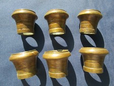 6 sabots ronds laiton pieds