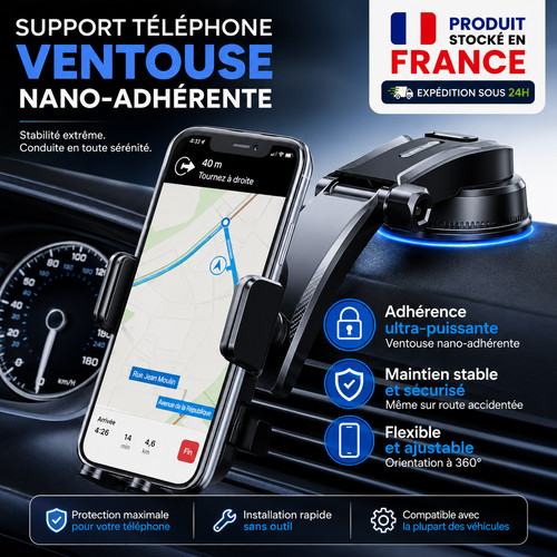 Support téléphone voiture - support,