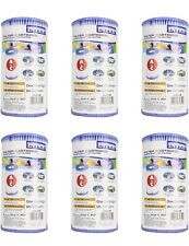 Intex 29000E Set Pool Replacement Type A or C Filter Cartridge (6 Pack)