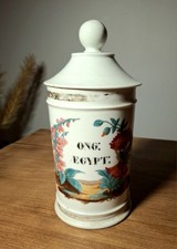 Pot à pharmacie porcelaine de
