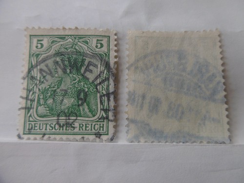 Timbre allemand verts - allemand, 5