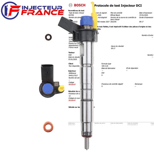 0445117017 bosch injecteur - injecteur, bmw