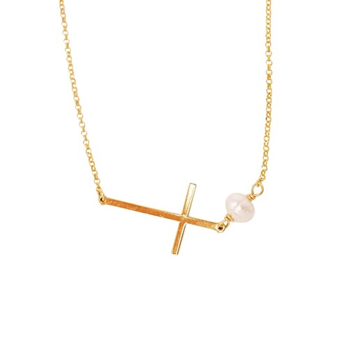 Collier croix horizontale - croix,