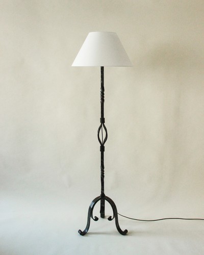 Lampadaire brutaliste fer - lampadaire, en