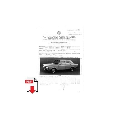 1972 fiat 132 scheda - 1972,