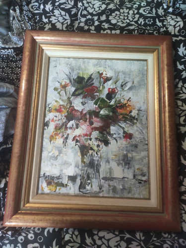 Ancien tableau huile sur - huile, toile