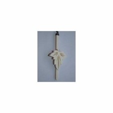 Balancier blanc pour horloge pendule coucou feuille de vigne  