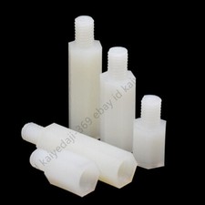 M2 M2.5 M3 M4 Blanc Hex Nylon