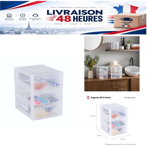 Tour rangement tiroirs a5 - tour,