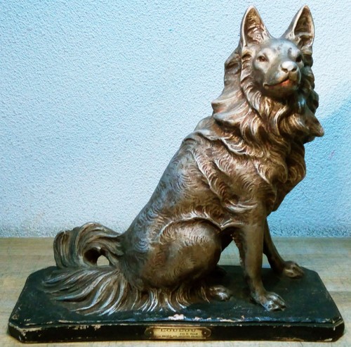 Rouff sculpture chien en - e.rouff,