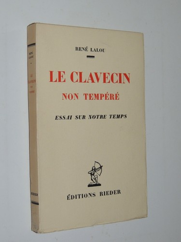 Clavecin non tempéré - le,