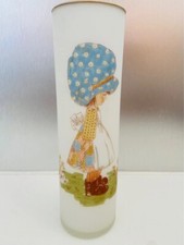 ✨Transparent opaline vase 20 cm art deco gold decoration children bedroom✨