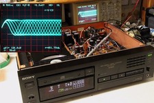 SONY CDP-X55ES CD Player From Japan High Density Linear Works Tested OM04 13.0