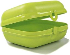 TUPPERWARE Boite à gouter VERT Oyster Box 36772 Éco Bêtises Enfants Taille 3