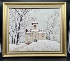 Tableau représentant le château Coquelle Dunkerque signé par l’artiste Dufresne