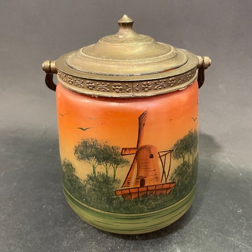 Pot biscuits verre peint - verre,