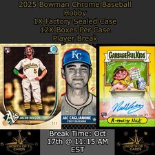DJ Layton - 2025 Bowman Chrome Baseball Hobby 1X Case Player BREAK #4