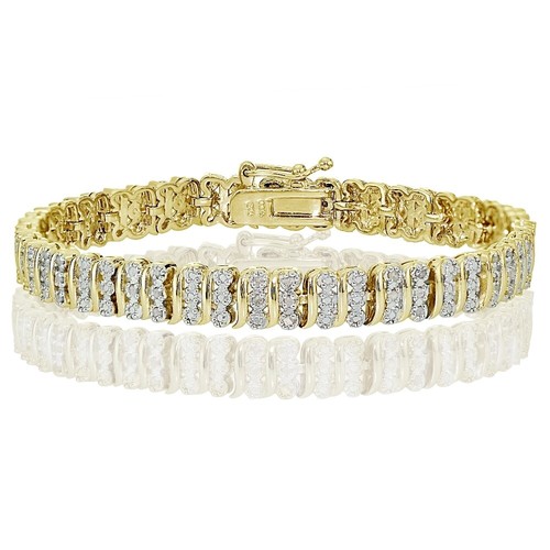 Bracelet tennis laiton - bracelet,