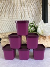 625⚜️ Tupperware 6 Pots Violet 80 ml Pour Micro-Onde Micro Vap