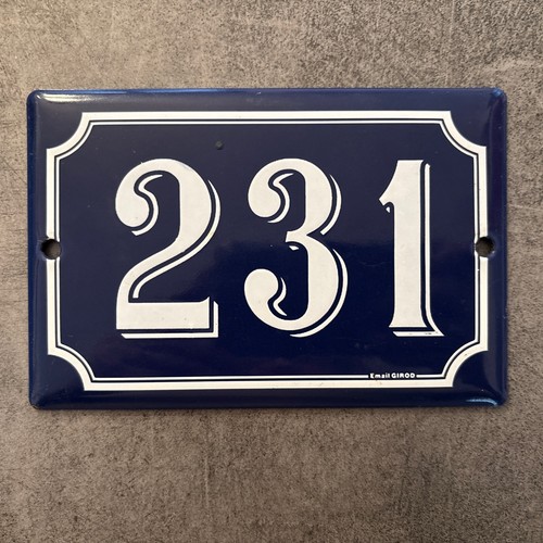 Street enamelled plaque - enamelled,