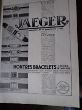 watch JAEGER LECOULTRE marine watchmaker 3 advertising paper ILLUSTRATION 1931 eb