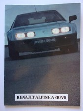 ALPINE RENAULT A310 V6 orig 1982 German Mkt Full 20pp Sales Brochure