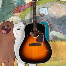 Sunburst j45 Acoustic electric Guitar Mahogany body Glossy W/EQ Free Ship