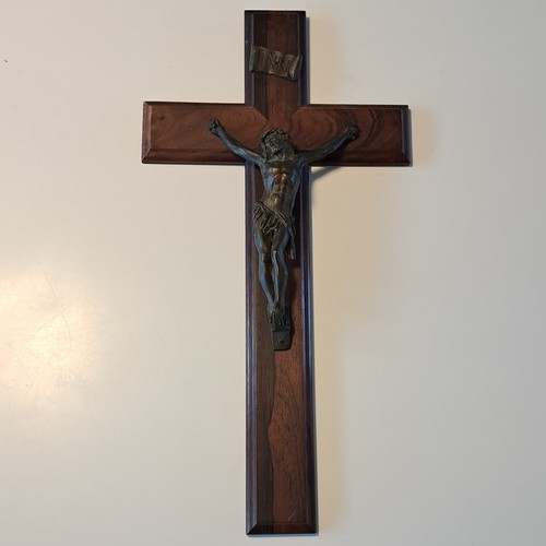 Crucifix ancien bois - crucifix,