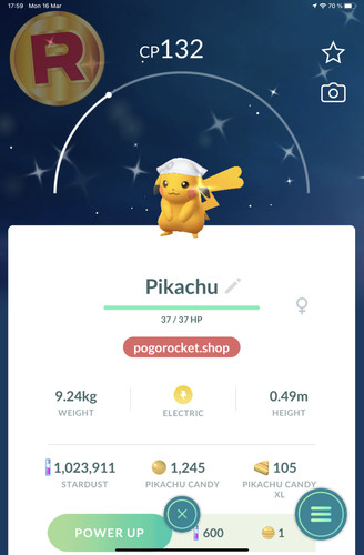 Shiny pikachu akari kerchief - shiny,