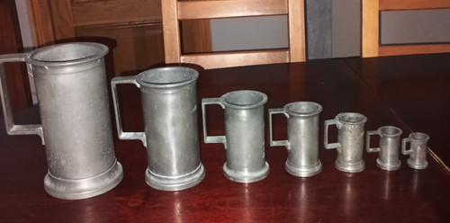 Lot pots etain doseur - lot,