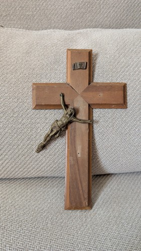 Crucifix ancien bois - en,