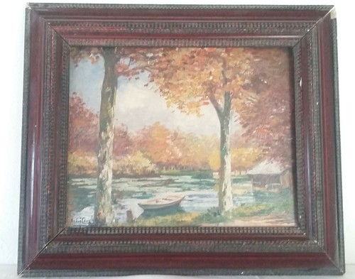 Tableau huile sur toile - huile,