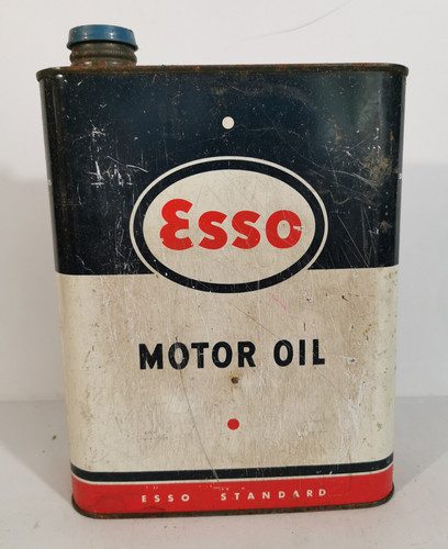 Ancien bidon huile esso - ancien,