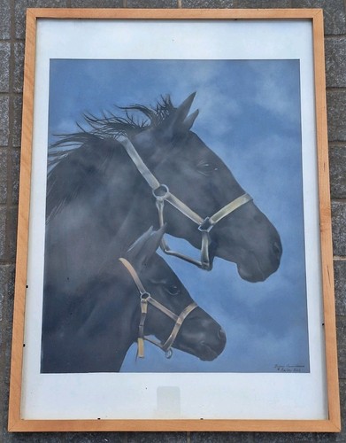 Animal horse scene painting - animal,