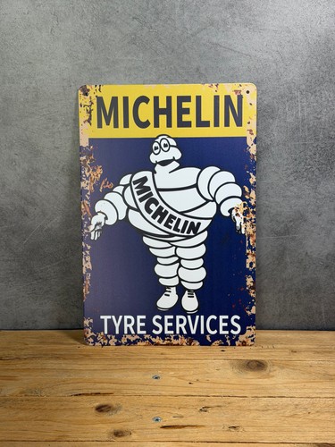 Plaque métal michelin 042 - métal,