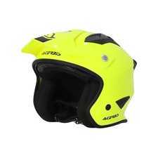 Casque de Moto Adventure Trial Acerbis Jet Aria 2206 Jaune Fluo Taille S M L XL