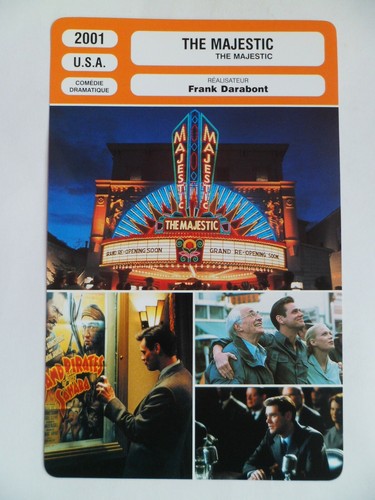 Carte fiche cinema 2001 - carte,