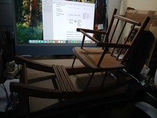 Chaise à Bascule Siège poupée - H 33 cm