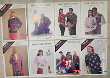 Passap Club Patterns (8) for E6000 and Duomatic DM80 Knitting Machines