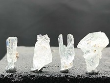 RARE! Lot of 4 Aquamarine-Marine Hydrothermal or Dissolution Crystals