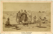 Algeria, Algerian Types Vintage Albumen Print, Algeria, Cooking d&#039; one 