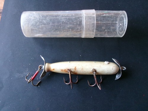 Gros leurre ancien pêche bois - gros,