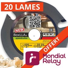 CARTON de 20 DISQUES Lames de Scie Circulaire à BOIS pour MEULEUSE 125mm