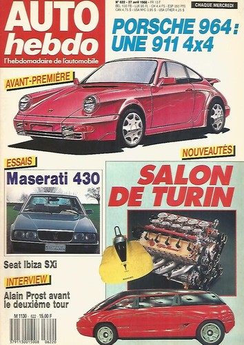 Auto hebdo 622 porsche 911 - auto, n°622