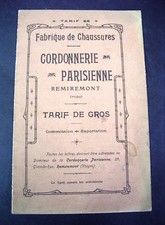 Catalogue cordonnerie
