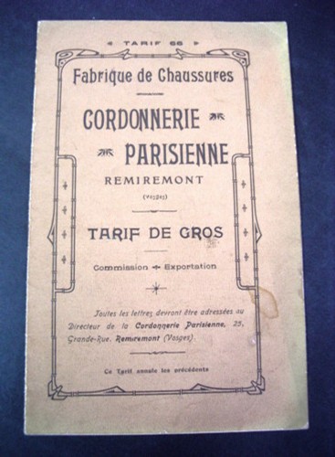 Catalogue cordonnerie