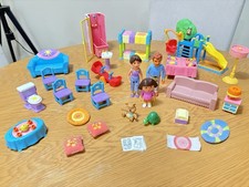 Dora The Explorer Doll House Furniture Lot Accessories 29 PCS
